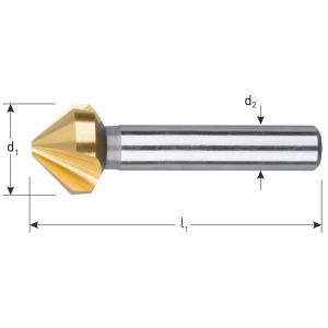 Rotec 404 HSS-G verzinkfrees 90 graden 3 snijkanten TiN DIN 335 C 20,5 mm M10 404.2050