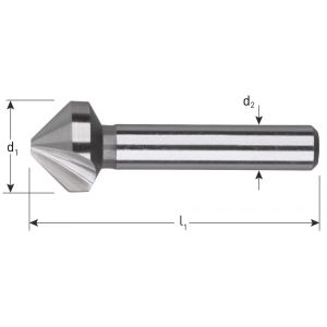 Rotec 413 HSS-G verzinkfrees 90 graden vorm C 1 snijkant DIN 335 A 8,0 mm 413.0800