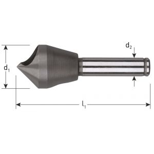 Rotec 417 HSS-E verzinkfrees 90 graden met schuin gat 53 mm (35-40 mm) 417.0040