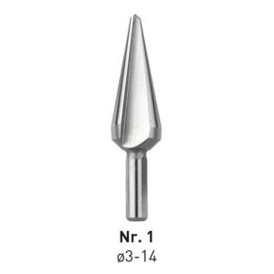 Rotec 420 HSS conische plaatboor Splitpoint nummer 1 3,0-14,0 mm 420.0001