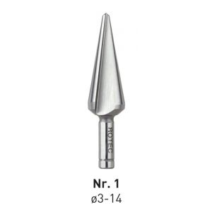 Rotec 420E HSS-E conische plaatboor Splitpoint nummer 1 3,0-14,0 mm 420.0101