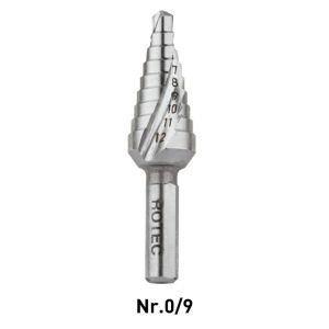 Rotec 426 HSS trappenboor Splitpoint 2 mm nummer 0/9 4,0-12,0 mm 426.0001