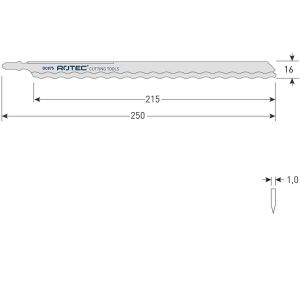 Rotec 520 decoupeerzaagblad DC875 T1013AWP set 2 stuks 520.0875