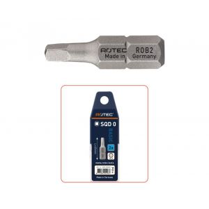 Rotec 809 schroefbit Basic C6.3 Robertson SQD 2x25 mm set 2 stuks 809.00022