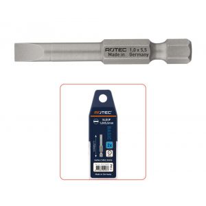 Rotec 812 krachtbit Basic E6.3 zaagsnede SL 1,2x6,5 mm L=50 mm set 2 stuks 812.10652