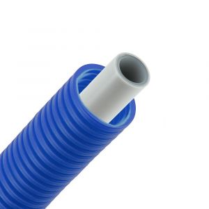 Bonfix Alu-pers systeembuis met blauwe mantel 16x2,0 mm rol 50m 2003105