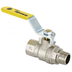 Bonfix gaskraan RP 3/4 inch x G 3/4 inch verchroomd met hendel 51412