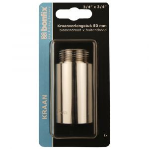 Bonfix blister kraanverlengstuk 3/4 inch binnendraad x 3/4 inch buitendraad 50 mm 811755