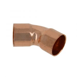 Bonfix roodkoperen bocht 45 graden 12 mm 91048