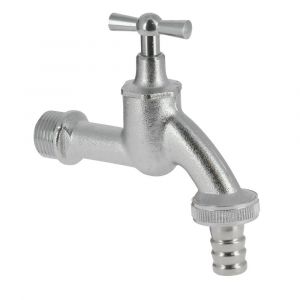 Bonfix sanitaire tapkraan gebeitst met kruk met slangwartel 3/4 inch 98410