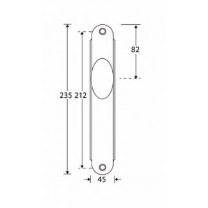 Wallebroek Mi Satori 00.0054.01 knopgarnituur Ei Ovaal messing gepolijst gelakt BLIND W0100.0054.01