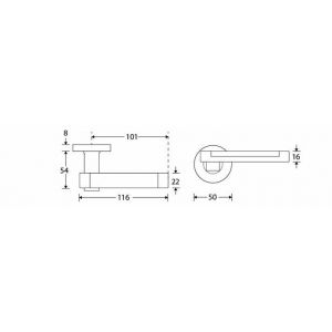 Wallebroek Mi Satori 00.0092.46 krukgarnituur Dual Vivo messing mat nikkel ongelakt W1300.0092.46