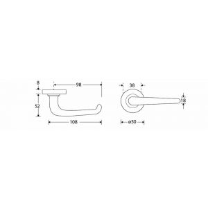 Wallebroek Mi Satori 00.0120.46 krukgarnituur Halfsabel Vivo messing gepolijst gelakt W0100.0120.46