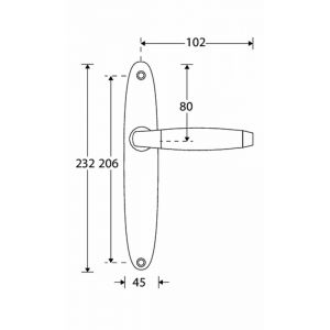 Wallebroek Mi Satori 00.0142.01 krukgarnituur Ton Elips messing gepolijst gelakt-ebben blind W0100.0142.01