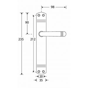 Wallebroek Mi Satori 00.0151.12 krukgarnituur Art Deco messing gepolijst gelakt BB72 W0100.0151.12