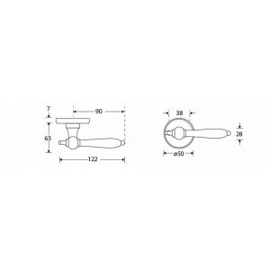 Wallebroek Mi Satori 00.0173.46 krukgarnituur Barock Facet messing mat zwart W3000.0173.46