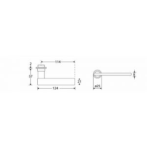 Wallebroek Mi Satori 00.0209.46 krukgarnituur Piatto Mini rond messing glans chroom W2100.0209.46