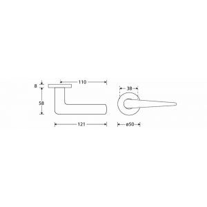 Wallebroek Mi Satori 00.0214.46 krukgarnituur Wig Vivo messing glans nikkel W1100.0214.46