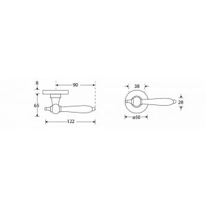 Wallebroek Mi Satori 00.0227.46 krukgarnituur Barock Vivo messing getrommeld ongelakt W0500.0227.46