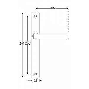 Wallebroek Mi Satori 00.0233.12 krukgarnituur Kare Bauhaus Smal messing gepolijst gelakt BB72 W0100.0233.12