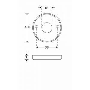 Wallebroek Mi Satori 00.2405.60 krukrozet Facet messing gepolijst ongelakt W0200.2405.60