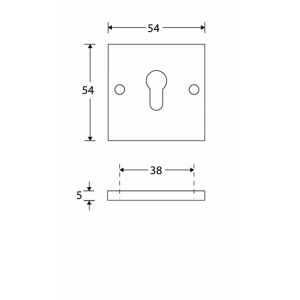 Wallebroek Mi Satori 00.2474.87 SKG cilinderrozet Bauhaus Style binnenzijde messing glans chroom W2100.2474.87