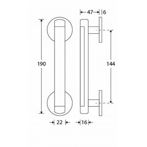 Wallebroek Mi Satori 00.4349.90 deurgreep Dual messing mat nikkel ongelakt W1300.4349.90