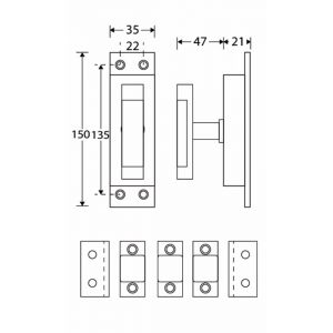 Wallebroek Mi Satori 00.5638.90 kruiskrukespagnolet Dual diameter 9 mm messing mat nikkel ongelakt W1300.5638.90