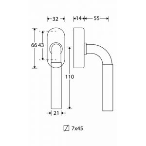 Wallebroek Mi Satori 00.5694.90 draaikiep garnituur Frankfurt Elegant messing mat nikkel ongelakt W1300.5694.90