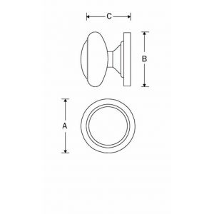 Wallebroek 00.8030.90 meubelknop Turbante 16 mm messing gepolijst gelakt W0100.8030.90