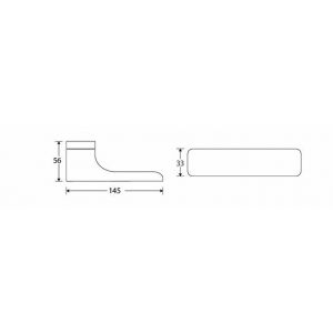 Wallebroek M&T 90.0020.46 deurkruk gatdeel Minimal messing mat nikkel ongelakt links W1390.0020.46L