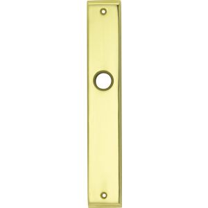 Wallebroek Mi Satori 00.2466.01 langschild Quattro messing gepolijst gelakt blind W0100.2466.01