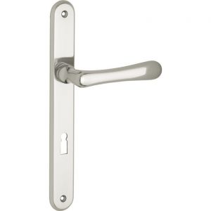 Wallebroek Mi Satori 00.0132.12 krukgarnituur Linea Smal ovaal messing glans nikkel BB72 W1100.0132.12