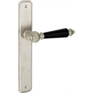 Wallebroek Mi Satori 00.0226.12 krukgarnituur Nouveau bakeliet Smal ovaal messing antiek nikkel BB72 W1600.0226.12