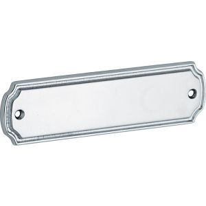 Wallebroek Mi Satori 00.4065.90 naamplaat Impero 155x44 mm messing glans chroom W2100.4065.90