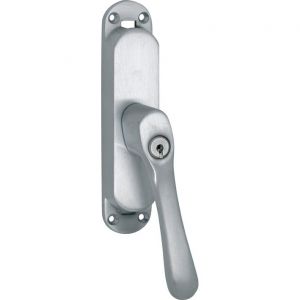 Wallebroek Mi Satori 00.5580.90 krukespagnolet rechts Linea messing mat chroom W2300.5580.90