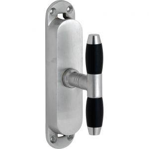 Wallebroek Mi Satori 00.5590.90 krukespagnolet Ton stangen diameter 9 mm mm messing mat chroom-ebben W2300.5590.90