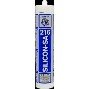 Connect Products Seal-it 216 Silicon-SA siliconenkit zilvergrijs worst 400 ml SI-216-7106-400