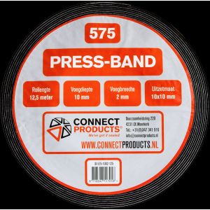 Connect Products Seal-it 575 Press-band compriband 10/3 mm zwart rol 10 m SI-575-1003-010