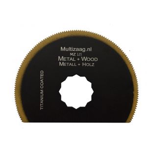 Multizaag MZ125 zaagblad HSS titanium Supercut half rond 85 mm blister 1 stuk SC MZ125 BL1